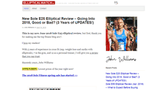 Desktop Screenshot of ellipticalwatch.com